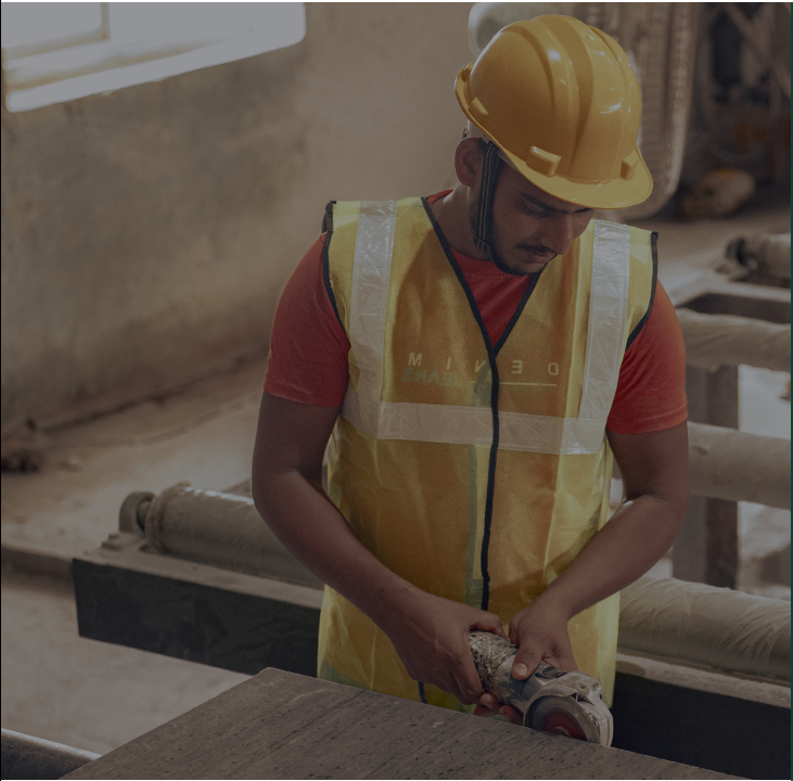 Worker in Safety Gear